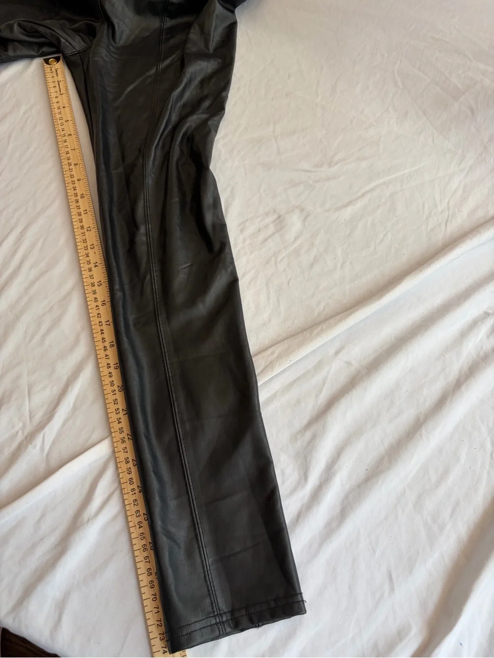 See and Be Seen  Black Faux Leather Dress Pants - Slim Tailored Fit Sizes S